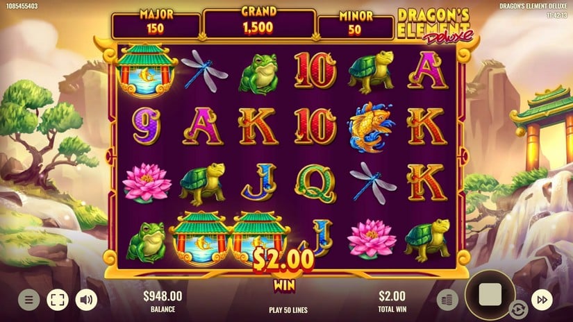 Dragon’s Element Deluxe slot screen 2