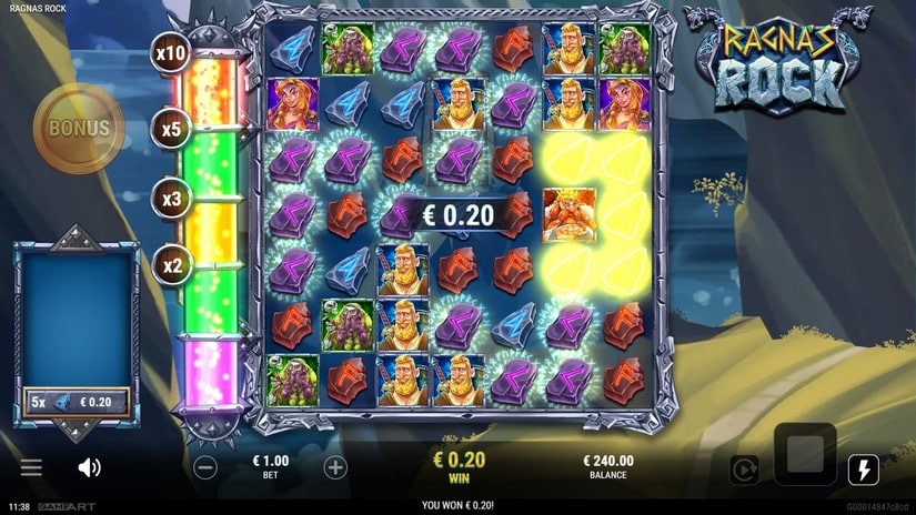 Ragna’s Rock slot screen 2