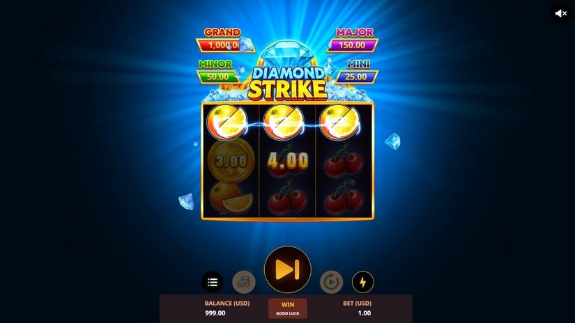 Diamond Strike slot screen 2