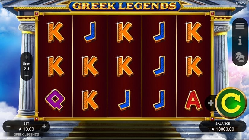 Greek Legends slot screen 1
