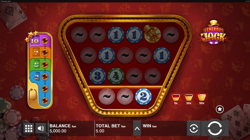 Generous Jack slot screen 1