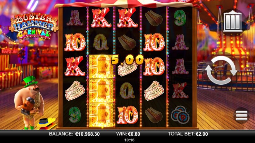 Buster Hammer Carnival slot screen 2