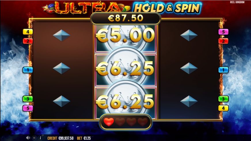 Ultra Hold and Spin slot screen 5
