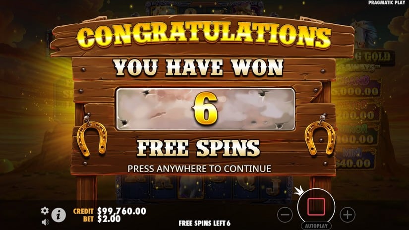 Mustang Gold Megaways slot screen 4