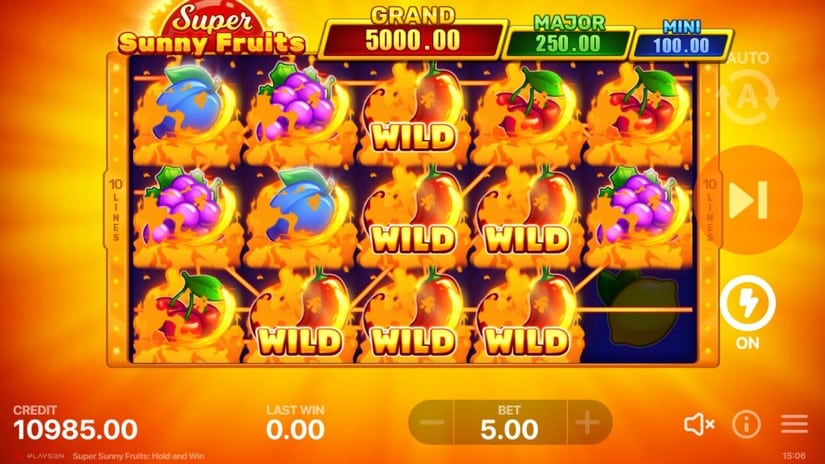 Super Sunny Fruits slot screen 2