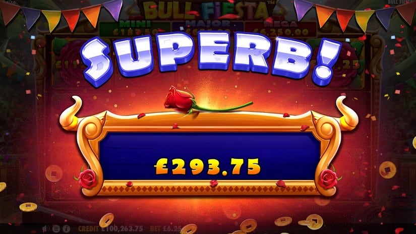 Bull Fiesta slot screen 5