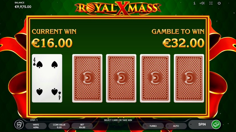 Royal Xmass slot screen 3