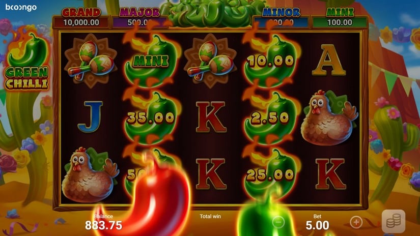 Green Chilli slot screen 4