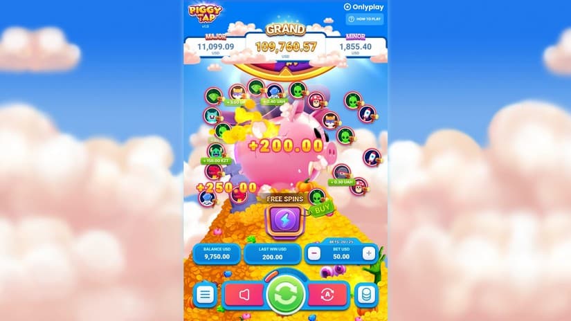 Piggy Tap Halloween slot screen 2