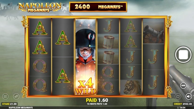 Napoleon Megaways slot screen 3