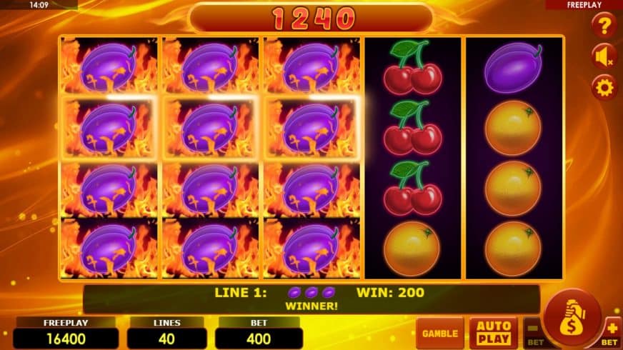 Hottest Fruits 40 slot screen 4