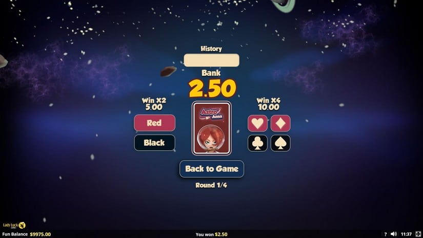 Astro Anna slot screen 3