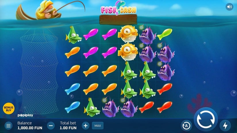 Fish and Cash slot screen 1