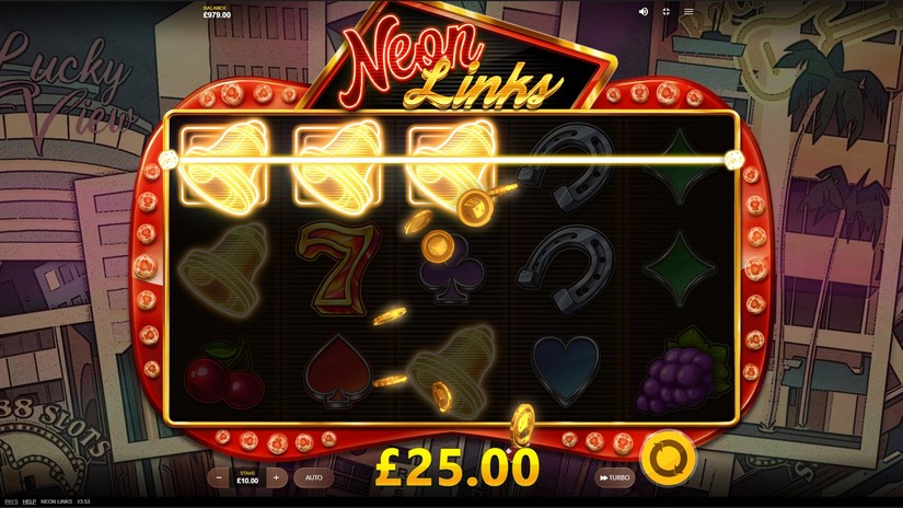 Neon Links slot screen 2