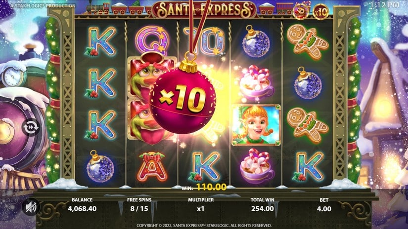 Santa Express slot screen 6