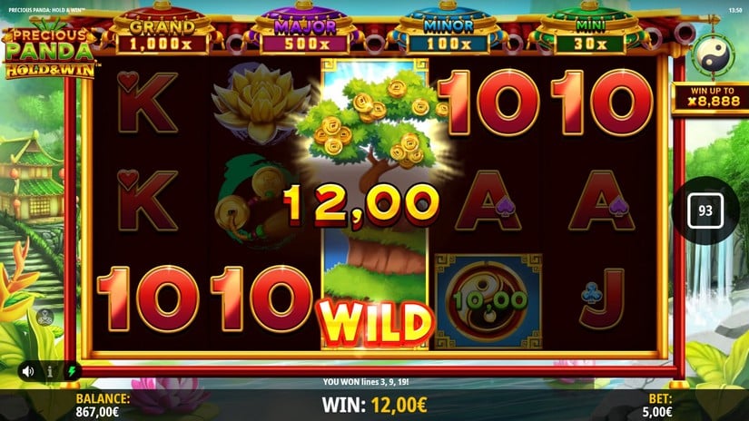 Precious Panda: Hold & Win slot screen 4