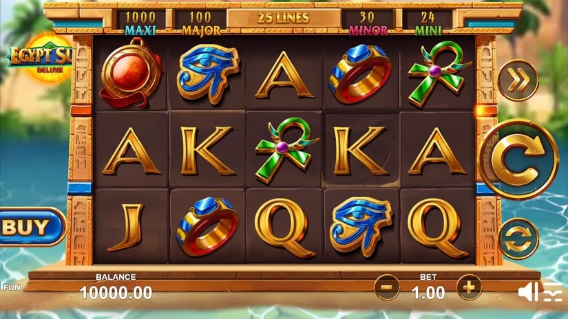 Egypt Sun Deluxe slot screen 1