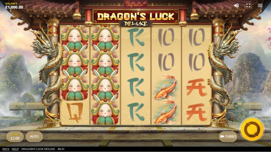 Dragon’s Luck Deluxe slot screen 1
