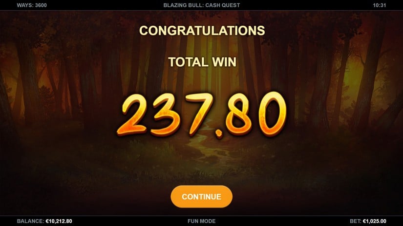 Blazing Bull: Cash Quest slot screen 8