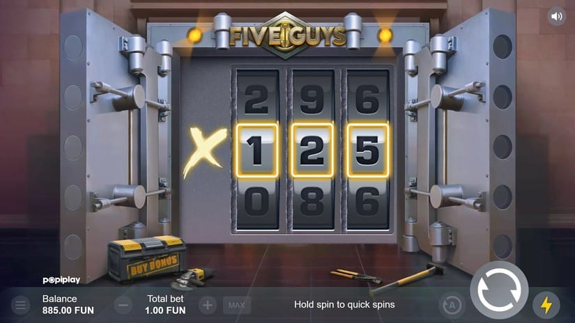 Five Guys slot screen 5