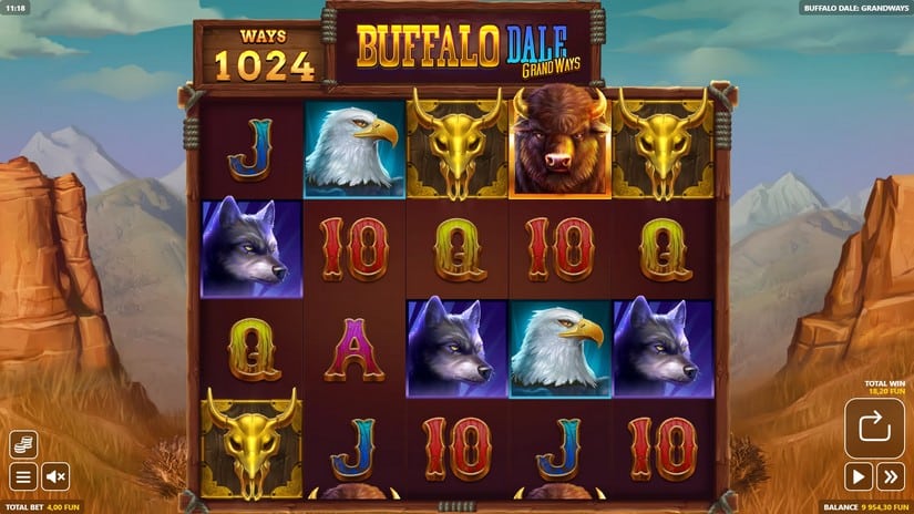 Buffalo Dale: Grandways slot screen 1