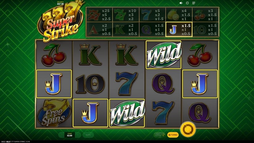 777 Super Strike slot screen 5