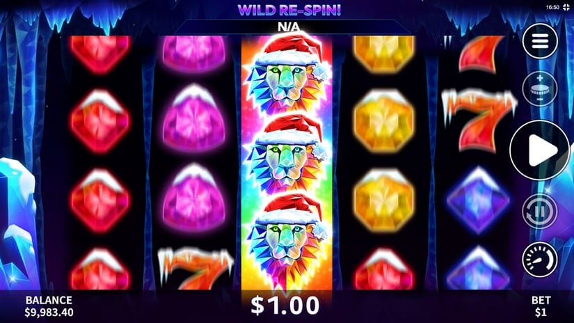 Super Lion Xmas slot screen 3