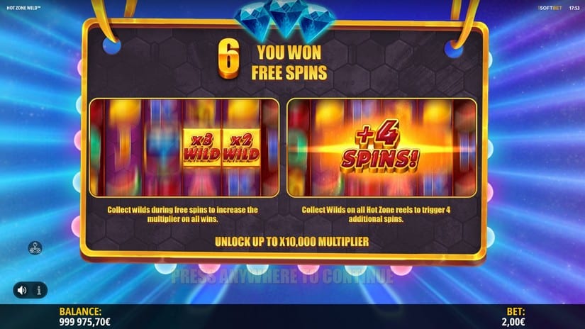 Hot Zone Wild slot screen 6