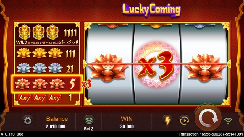 Lucky Coming slot screen 3