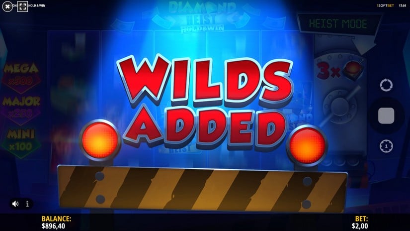Diamond Heist Hold & Win slot screen 3