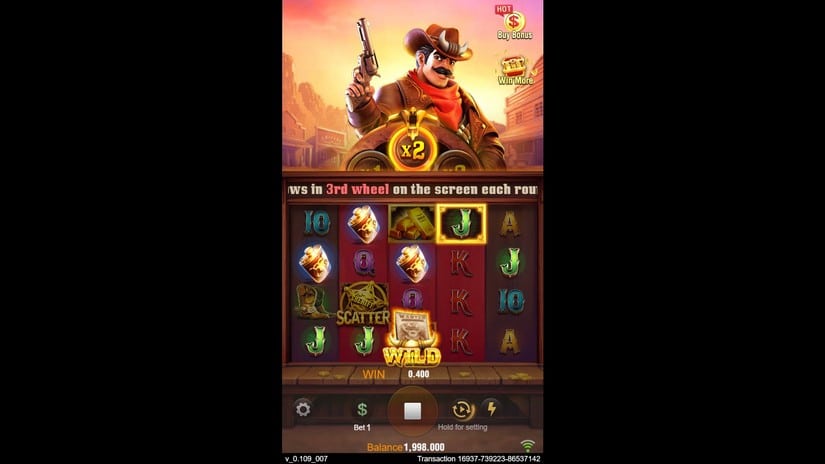 Bonus Hunter slot screen 2