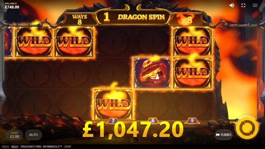 Dragon’s Fire: Infinireels slot screen 4