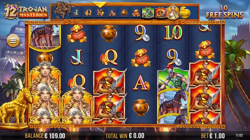 12 Trojan Mysteriesa slot screen 2