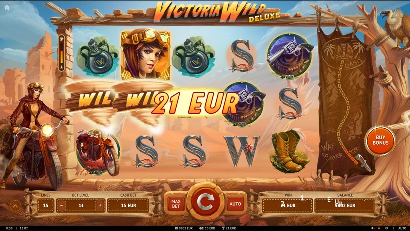 Victoria Wild Deluxe slot screen 2