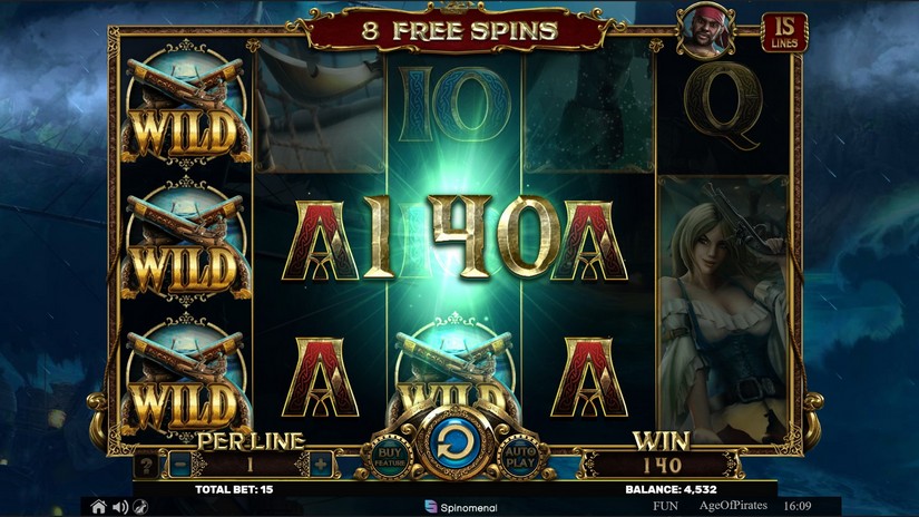 Age of Pirates 15 Lines slot screen 5