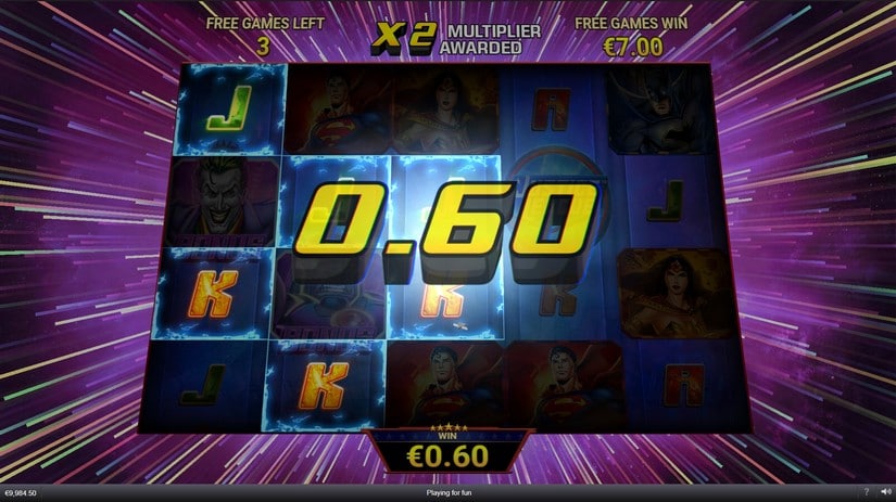 Justice League Comic slot screen 8