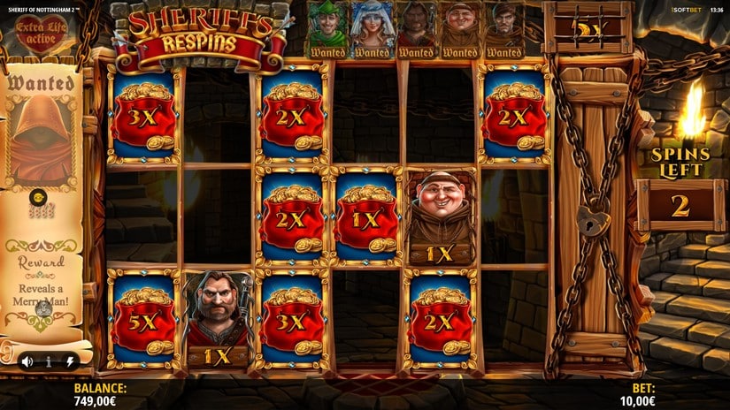 Sheriff of Nottingham 2 slot screen 8