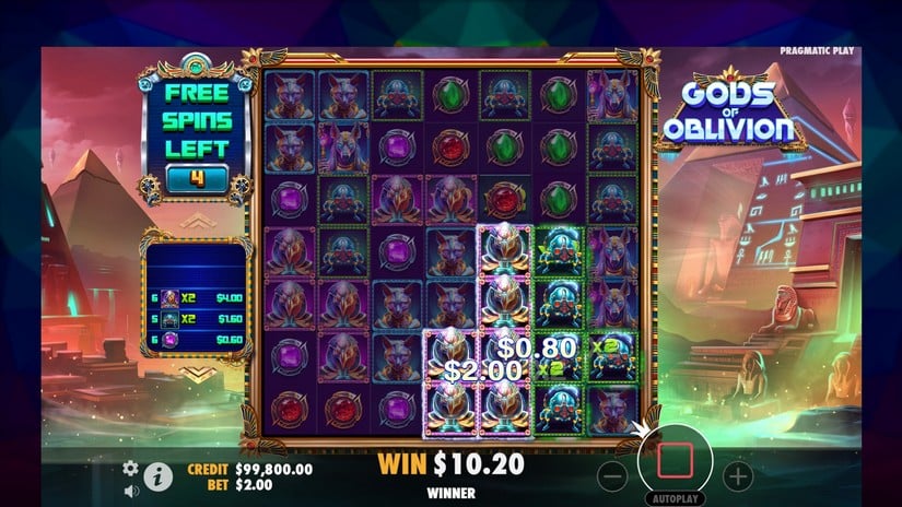 Gods of Oblivion slot screen 5