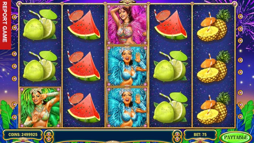 Samba Carnival slot screen 1