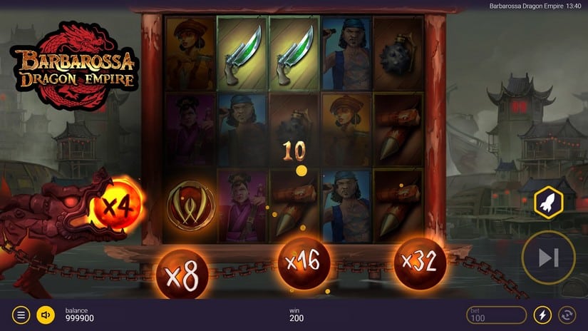 Barbarossa Dragon Empire slot screen 2