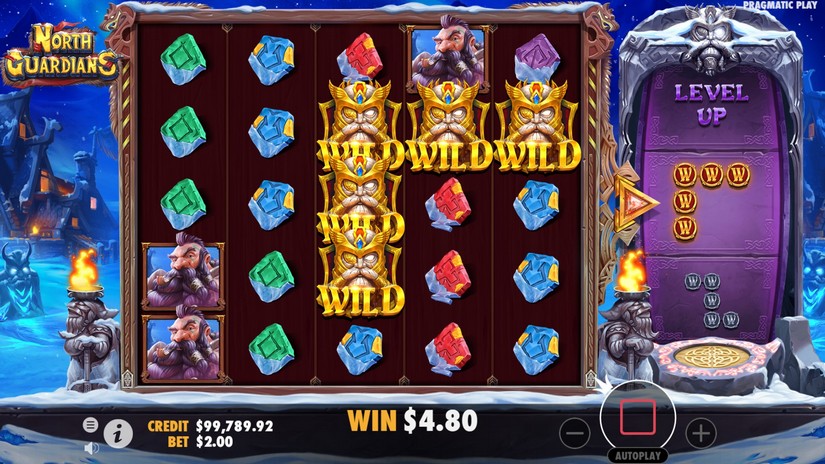 North Guardians slot screen 6
