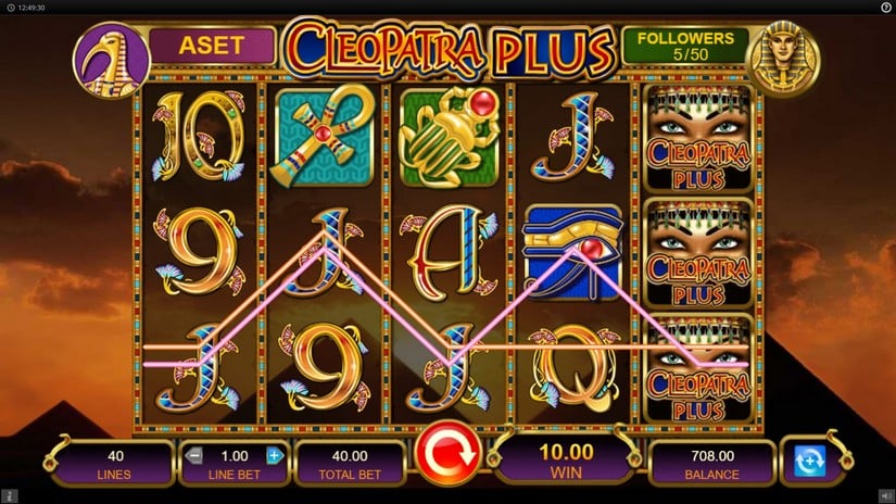 Cleopatra Plus slot screen 3