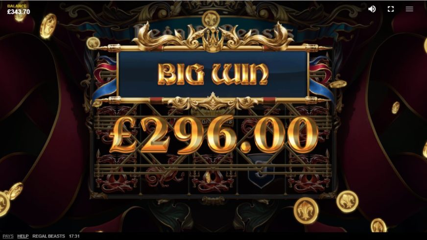 Regal Beasts slot screen 4