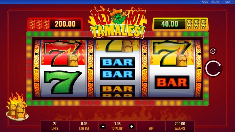 Red Hot Tamales slot screen 1