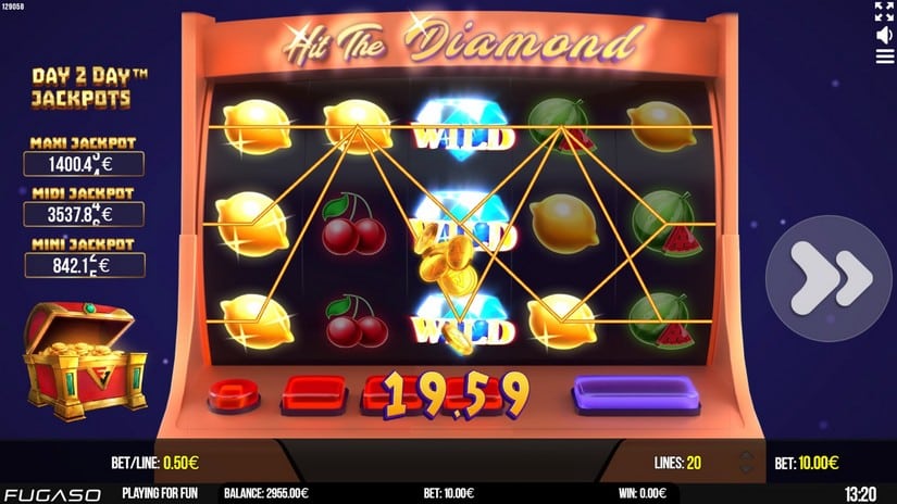 Hit The Diamond slot screen 2