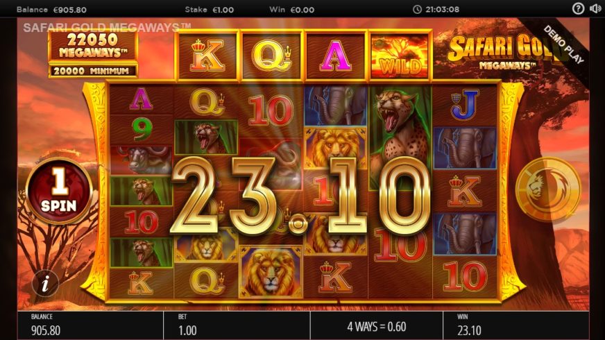 Safari Gold Megaways slot screen 6