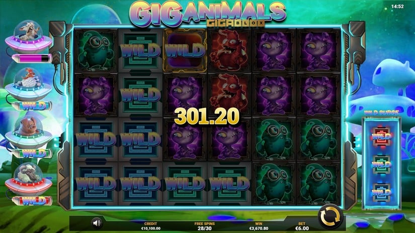 Giganimals Gigablox slot screen 9