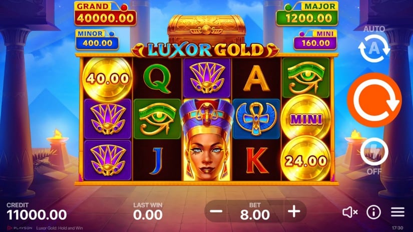 Luxor Gold: Hold and Win slot screen 1