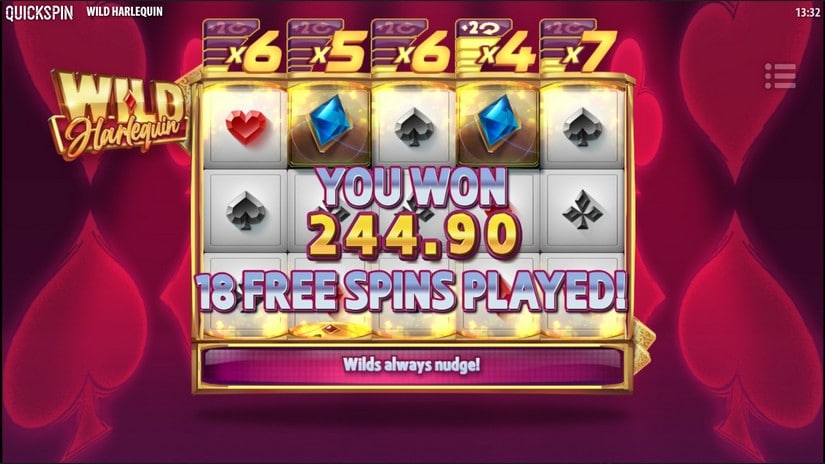 Wild Harlequin slot screen 7