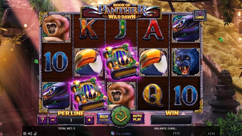 Book Of Panther Wild Dawn slot screen 1
